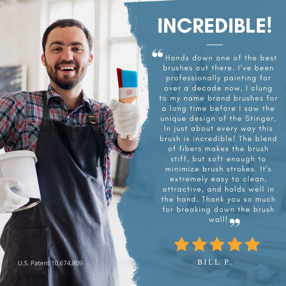 Up To 40% OFF Stinger Brush Pro - Professional Exterior Paint Brush with Fill-A-Blend Technology, Angle Brush for Cutting in, Edges, Trim, and Walls (1, 2 Inch - Stinger Pro) Best Cyber Deals 🔥 Stinger Brush Pro - Professional Exterior Paint Brush with Fill-A-Blend Technology, Angle Brush for Cutting in, Edges, Trim, and Walls (1, 2 Inch - Stinger Pro)