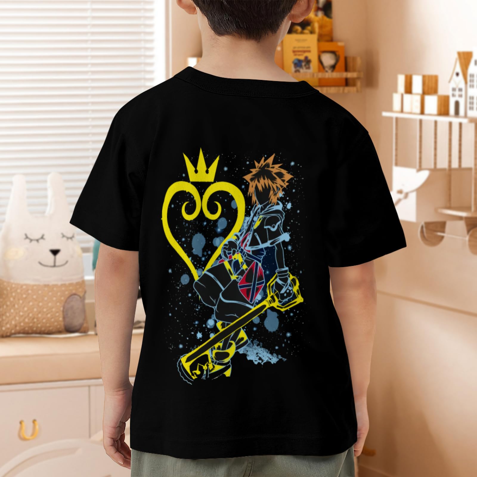 Amazon.co.jp: プリント Tシャツ 半袖 キングダムハーツ Kingdom