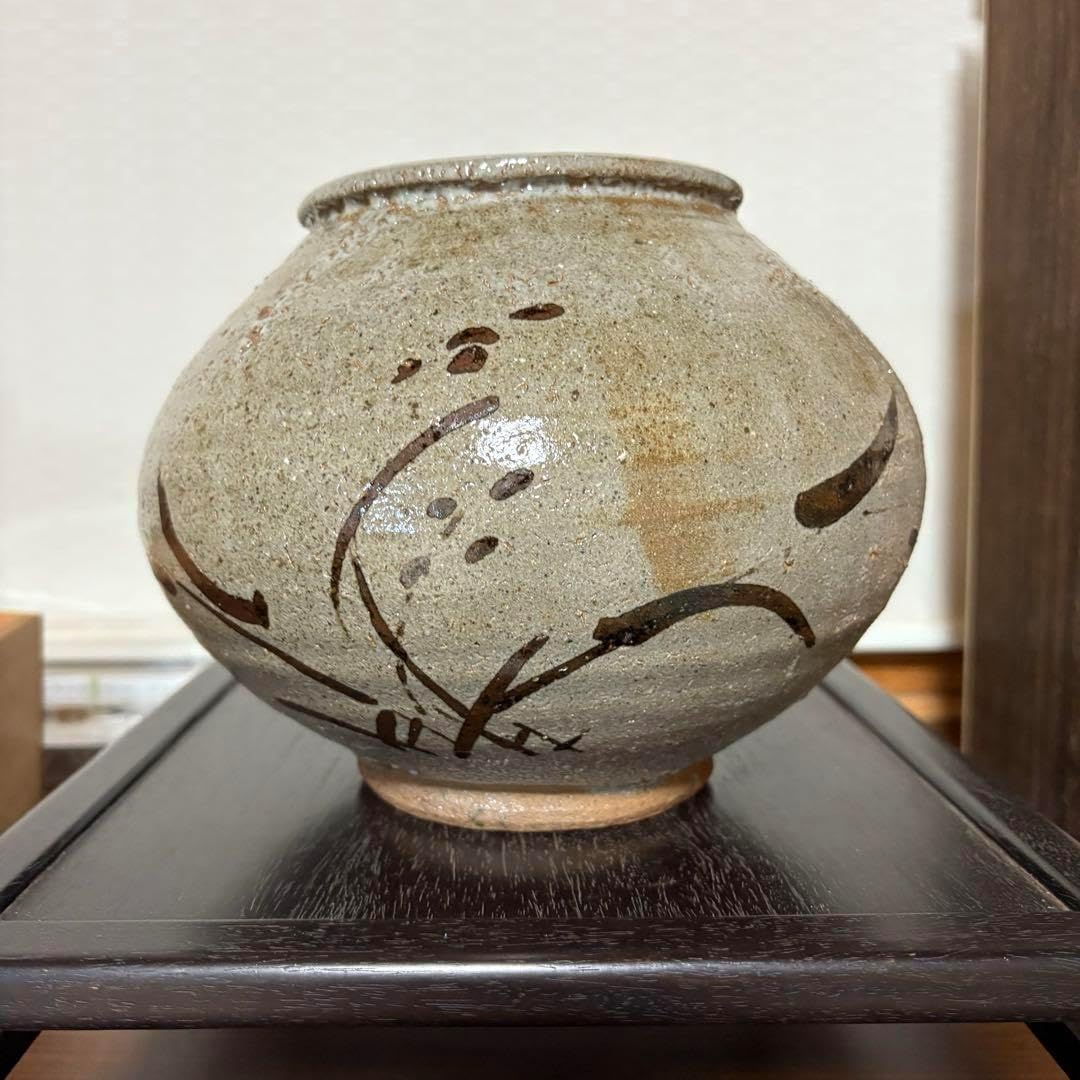 唐津焼 絵唐津 小次郎窯 西岡小十 壺 J