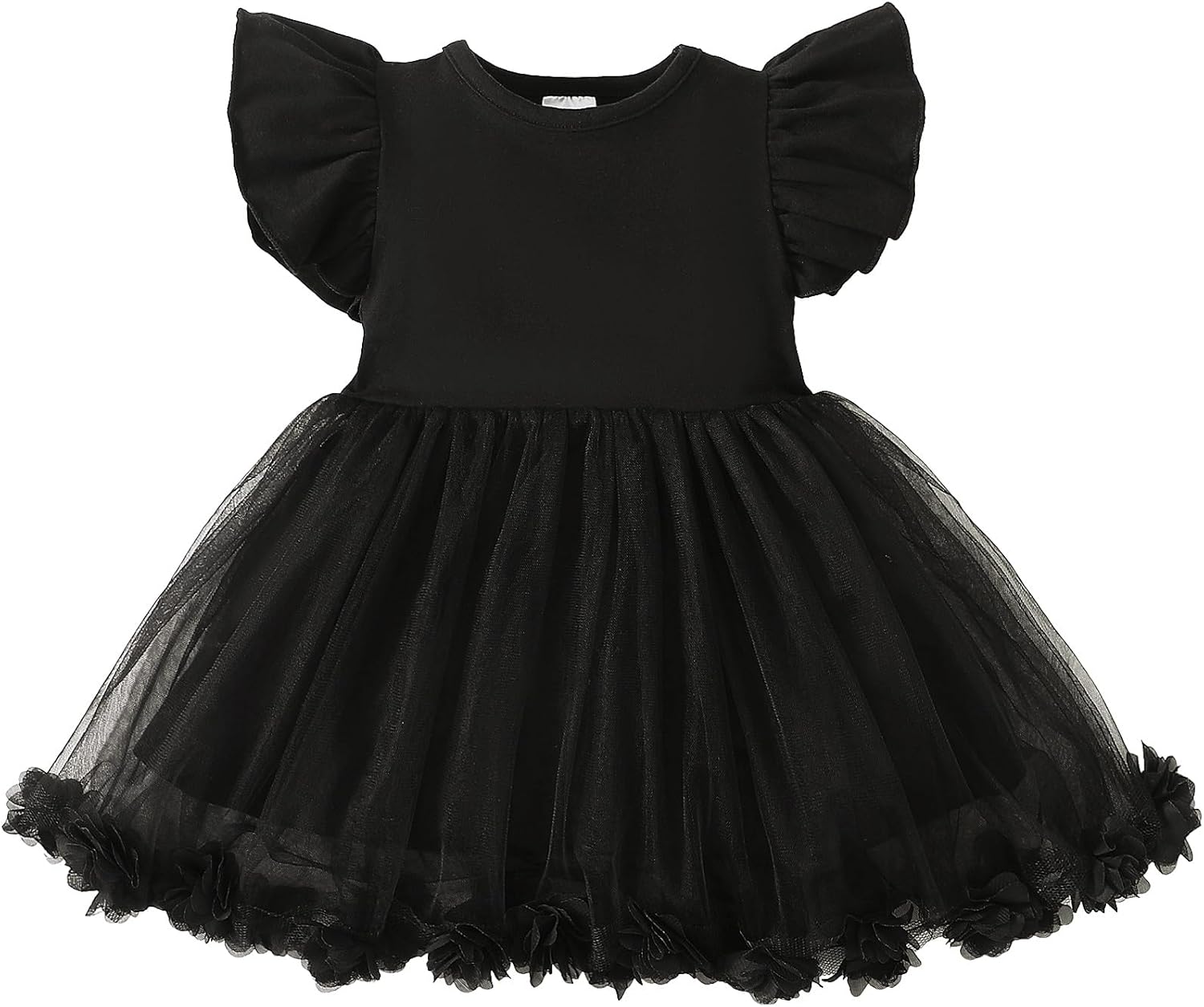 Baby Girl Butterfly Dress Tutu Ruffle Sleeveless Dresses Photograph Party Outfits Birthday Gift