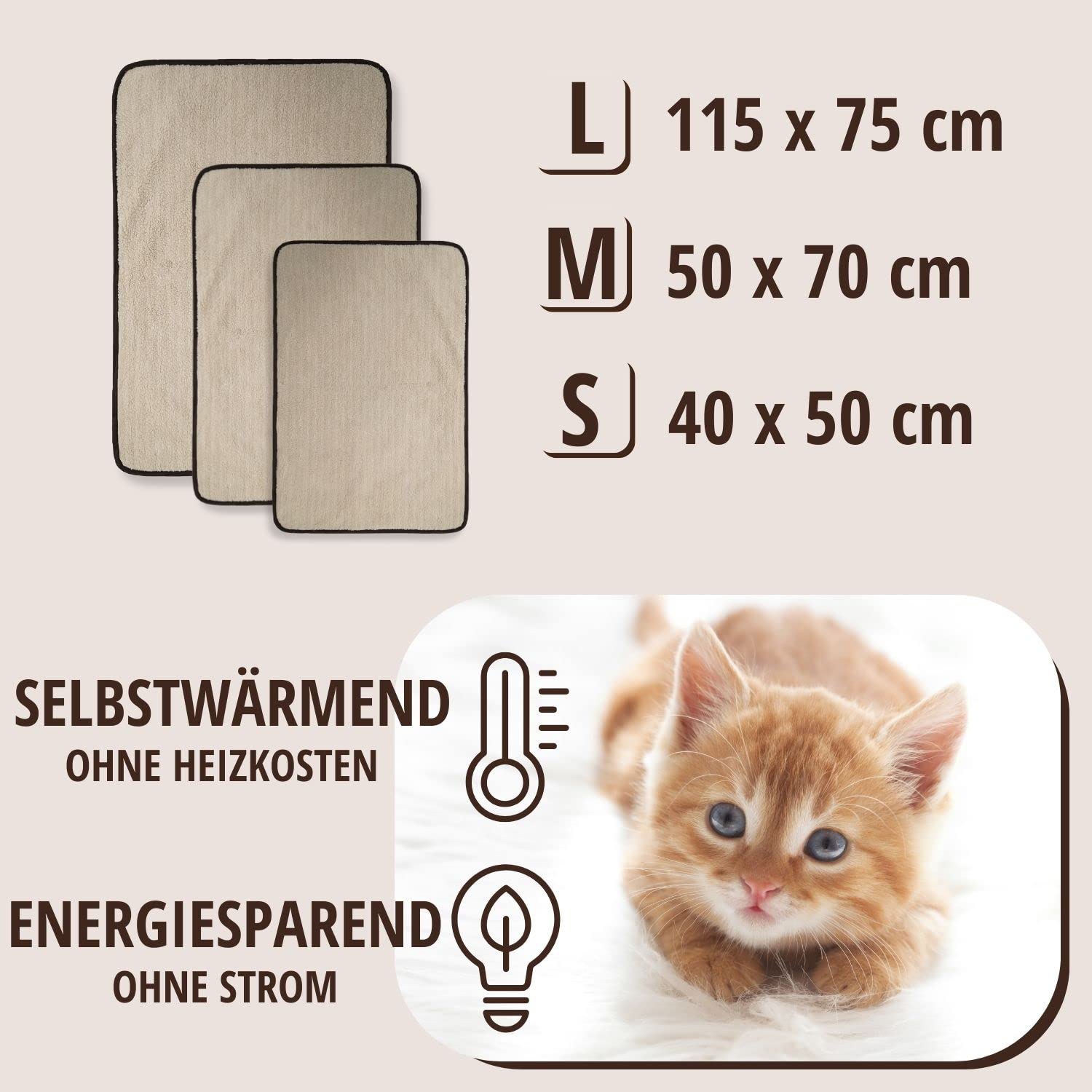 PETCUTE Cool hondenbed voor binnen, wasbaar, voor huisdieren, met