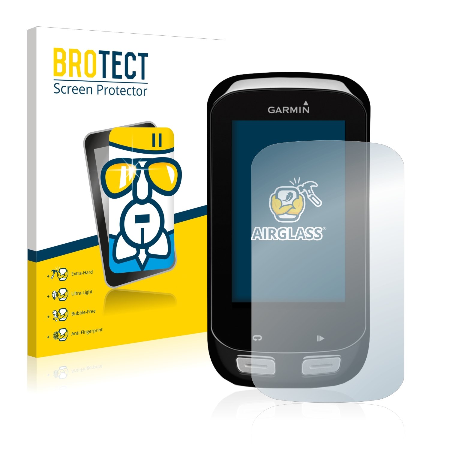 Protection écran Verre Trempé Brotect AirGlass Pour Garmin Edge 1000 - 9H Anti-rayures, Ultra-fin Et Transparent - 2