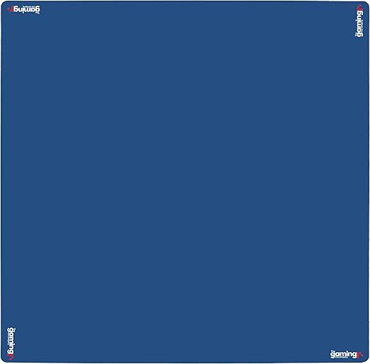 The Gaming Mat Company Poker, Dominoes, Bridge & Mahjong Table Mat - Blue 33" x 33" Premium Gaming Mat- Cards Playmat- Card Gaming Mat Table Top Cover Topper Card Game Mat Square Mahjong Table Cover