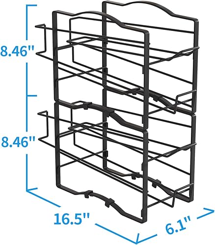 Miniatura 7 de Paquete de 4 organizadores de latas de soda para despensa, soporte dispensador apilable de almacenamiento de latas de refrescos para refrigerador,