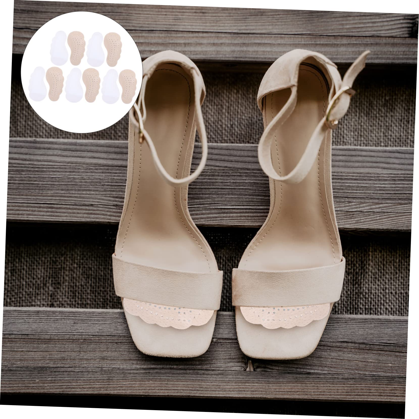 FRCOLOR 25paare Rutschfeste High Heel Fersenkissen Halbschuhpolster Für Komfort Atmungsaktive Vorderfußpolster Für Hohe Absätze Für Sommer