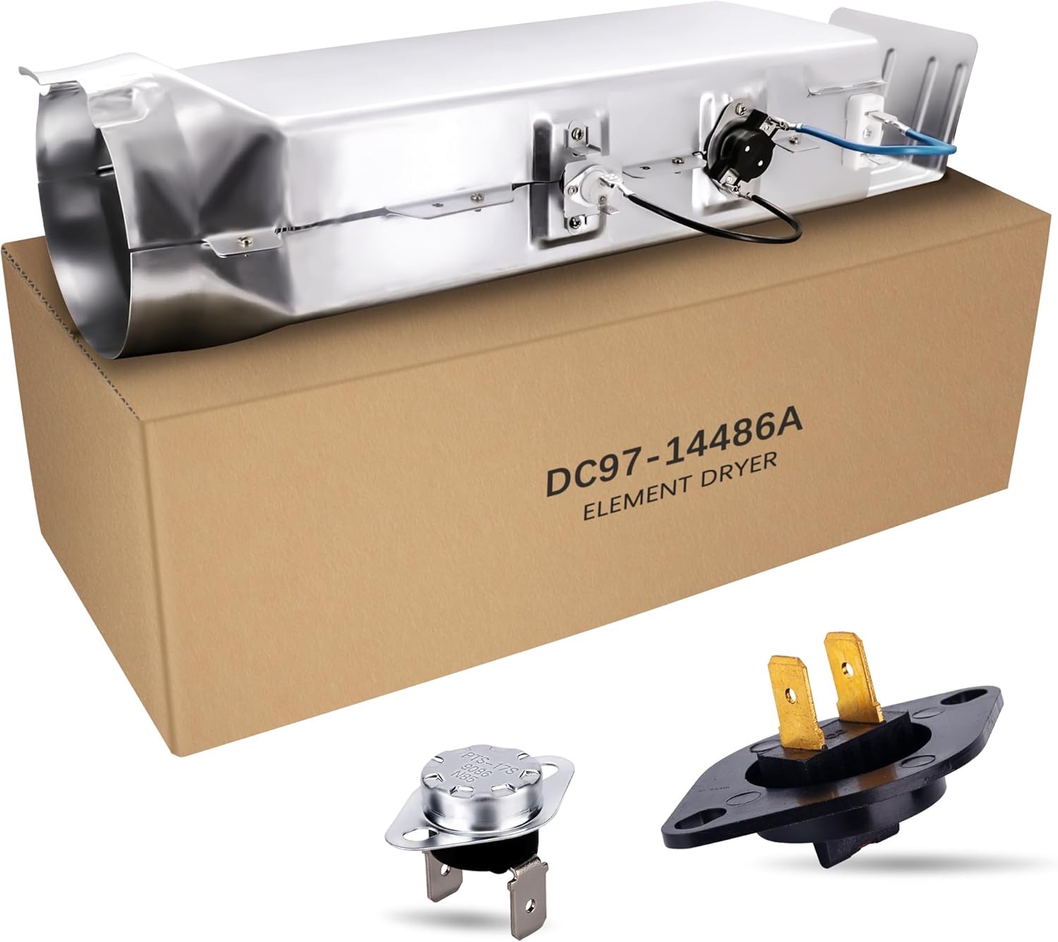 Dryer Heating Element fit for Sam-sung DVE50M7450W/A3, DV431AEP/XAA, DV45H7000EW/A2, DVE45T3400V, DVE50M7450P/A3, DV42H5200EW/A3, DVE45R6100C, DV40J3000EW/A2, Dryer Replacement Kit fit for Sam-sung