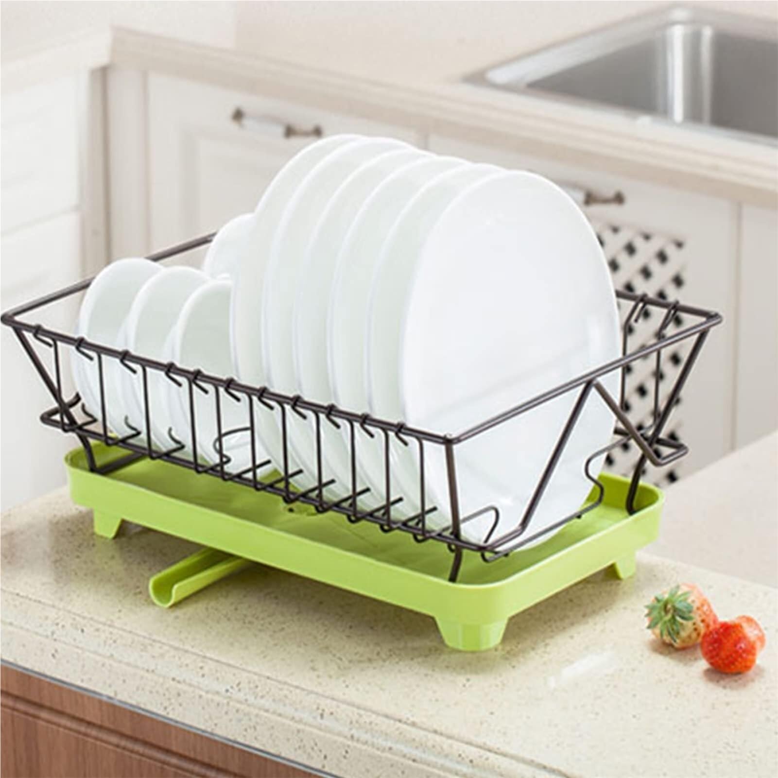 SaryEdge Stainless Steel Dish Racks,Dish Drainer Over Sink Dish Drying Rack Upgrade Dish Drying Rack for Kitchen Counter,