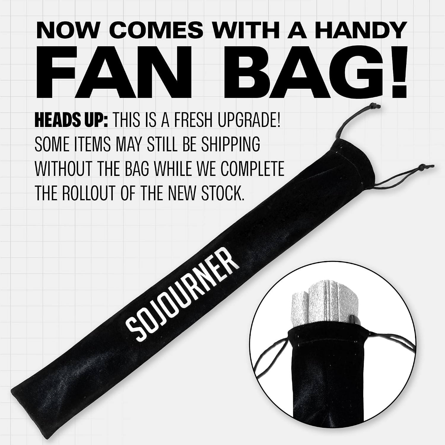SoJourner Bags Reflective Mushroom Rave Fan - Large Folding Clack Fan for Men and Women - Rave Accessories for EDM, Line Dancing, Cosplay, Concerts and More