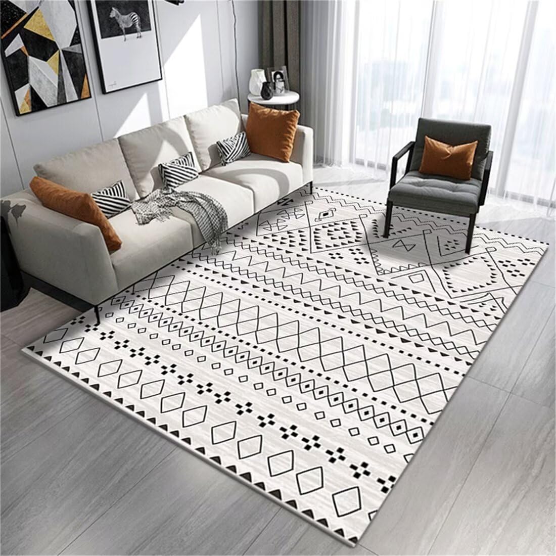 Tapis doux lavable en machine moquette bébé confort 50x70cm