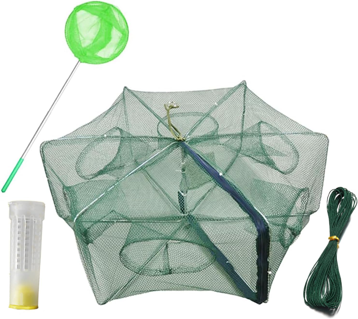 ZffXH 1/2 Pcs Fishing Bait Trap Foldable Fish Minnow Crab Crayfish