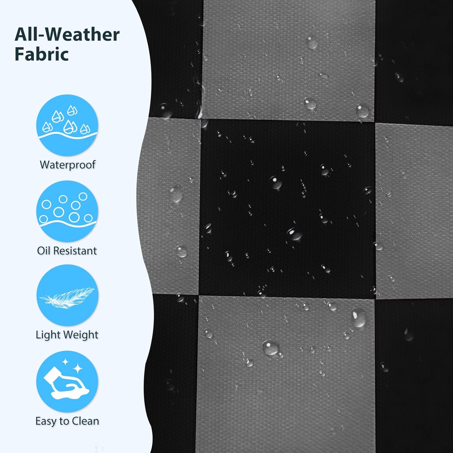 Becokan Beach Bags for Women Checkered Large Beach Tote Bag Zipper Beach Bags Waterproof Sandproof Canvas Swim Pool Bag - Image 5