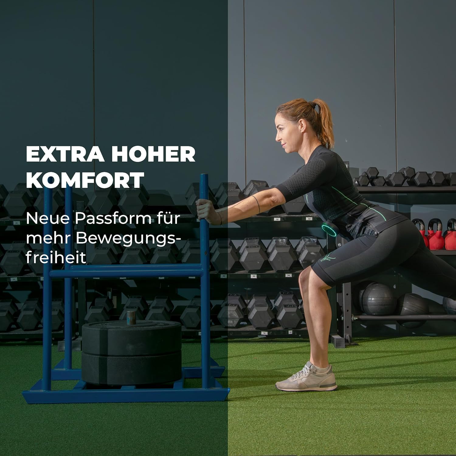 Antelope Evolution Frauen EMS Anzug Größe XS-XXL, Komplettsystem für effektives Ganzkörpertraining, Fitnessgerät für Zuhaus oder Studio, unterstützt beim Abnehmen und Muskelaufbau