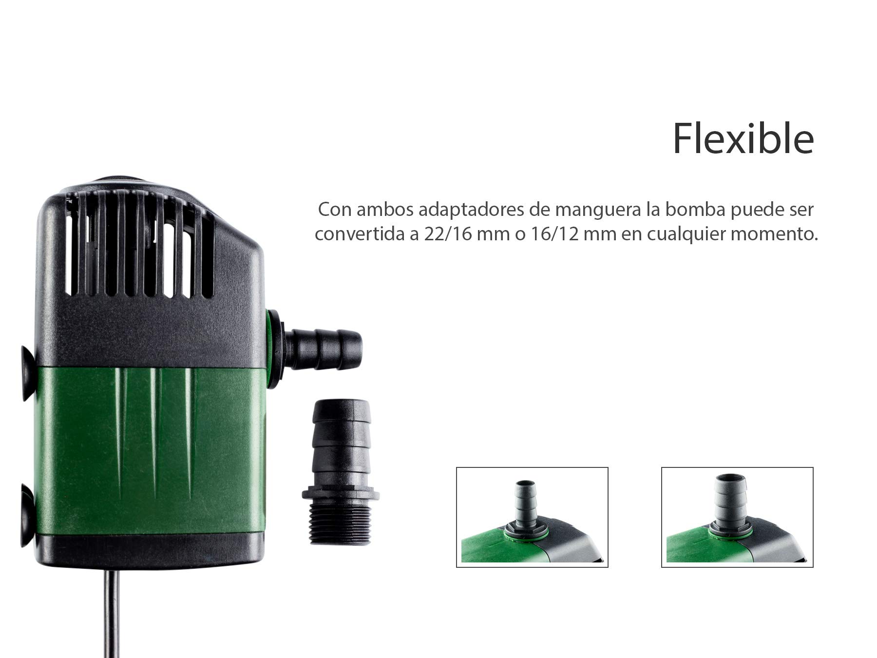 Q-Grow Aqua Cambiador de Agua para Acuarios con Bomba Potente