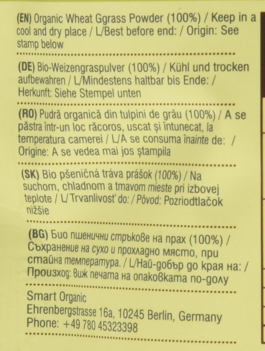 Dragon Superfoods Bio Weizengras Pulver (6 x 150 g)