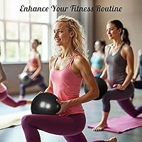 Vista 6 de Pelota de pilates - Bola pequeña de ejercicio y yoga de 9 pulgadas para entrenamientos básicos