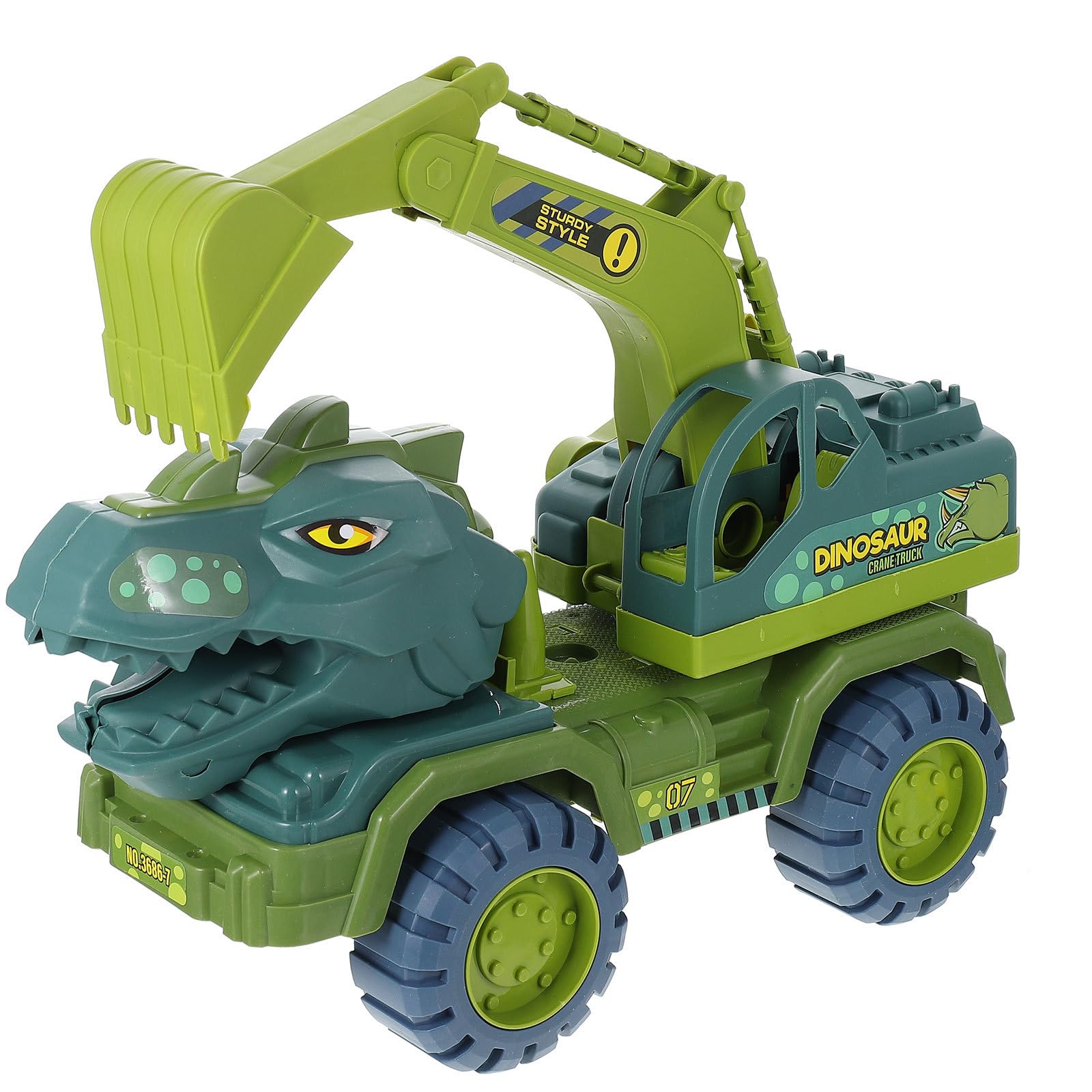 ERINGOGO Giocattolo Auto Scorrevole Dinosauri per Ragazzo Ragazza, Camion Planante in Plastica senza Batteria, Veicolo Educativo a Inerzia per Gioco Interattivo e Creativo, Regalo