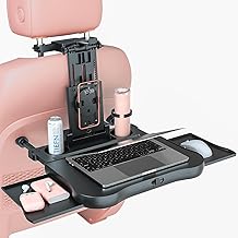Oshotto (FT-10 Multifunctional Car Backseat Laptop and Food Tray Desk with Phone Holder, Cup Holder & Storage Drawers Compatible with Mahindra Thar Roxx