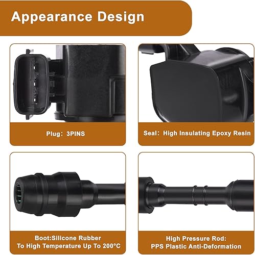 Miniatura 2 de Paquete de bobina de encendido de repuesto para Nissan Maxima Murano Altima Xterra Quest Frontier Pathfinder Infiniti I35 QX4 Suzuki Equator 3.5L