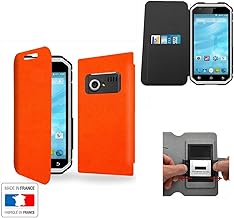 Case-Industry Etui MTT MASTER 4G Orange Collection Exception avec rangement interne PORTE CARTE - Housse de protection MTT MASTER 4G - Pochette