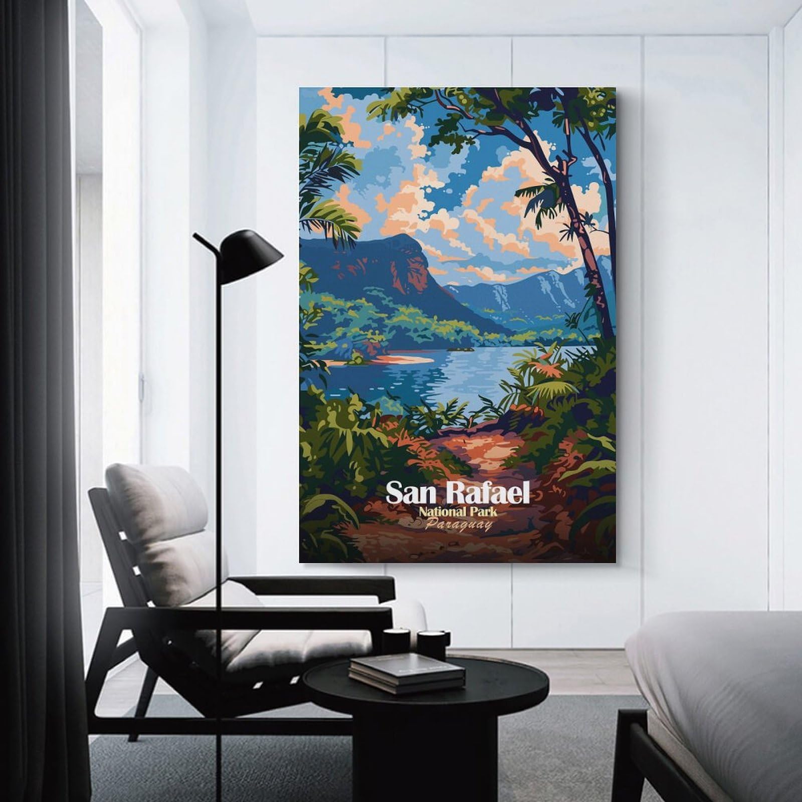 Junmoney Room Decor Wall Art San Rafael National Park Paraguay, 08x12inch(20x30cm), for Hallway, Bedroom Or Modern Interiors, Gift Idea for Housewarming And Birthdays
