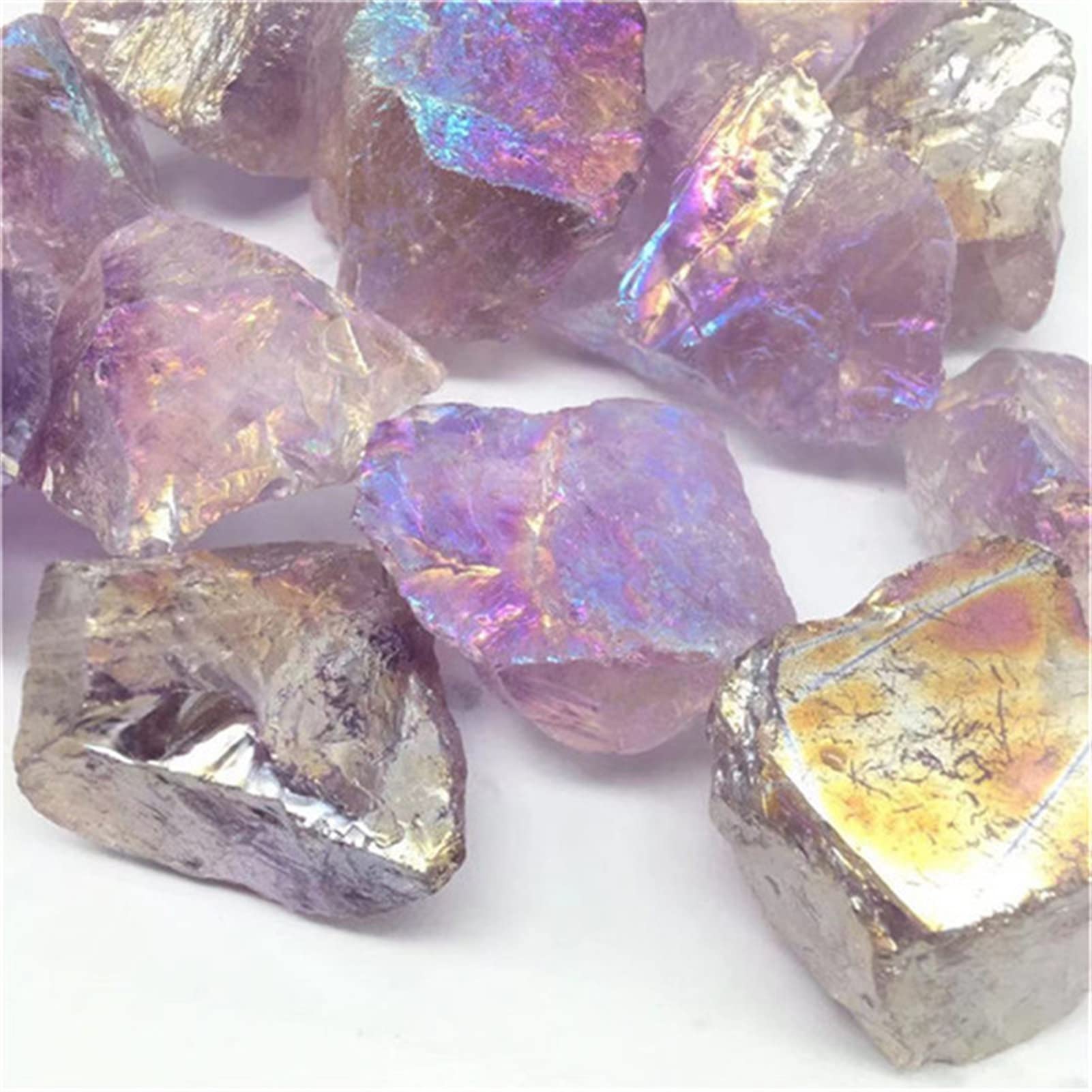 Quartz améthyste cristaux bruts naturels décoration violette