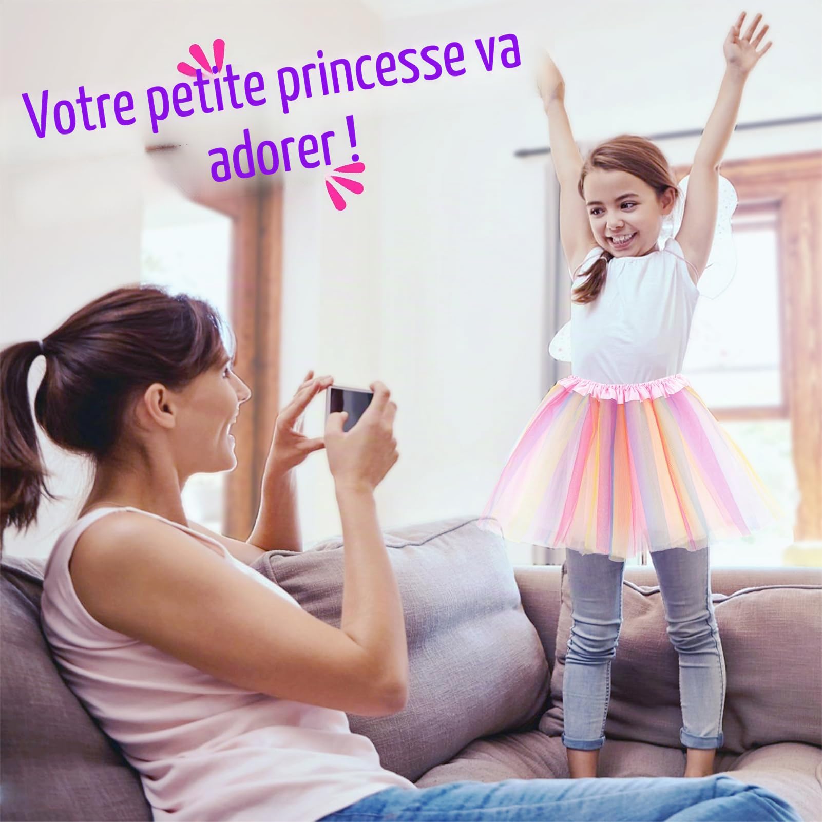 kilofly Lot de 6 tutu de ballet pour fille