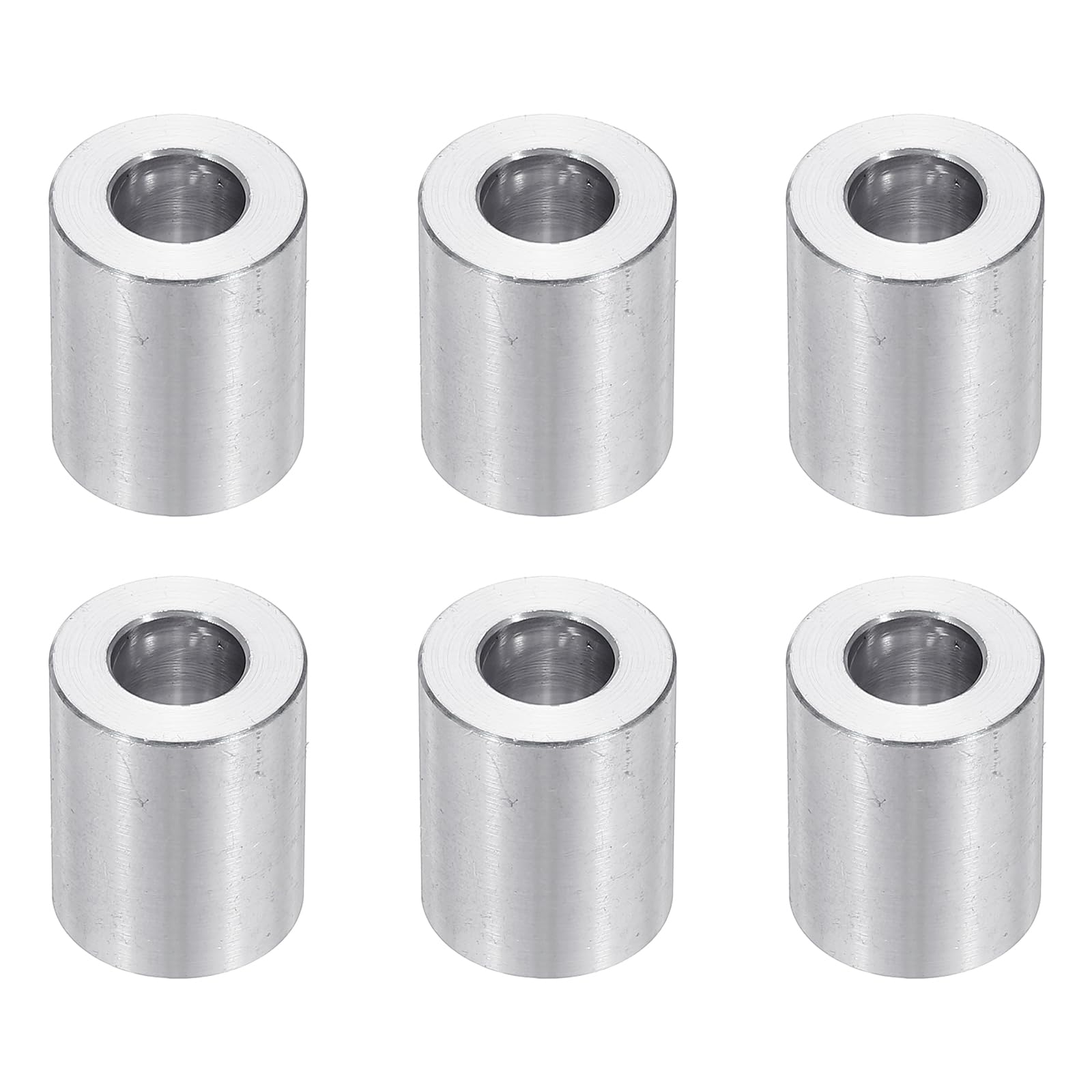 PATIKIL M8 Aluminum Spacers, 6pcs 5/16" x 5/8" Round Metal Spacers for 5/16 or M8 Screw Bolts