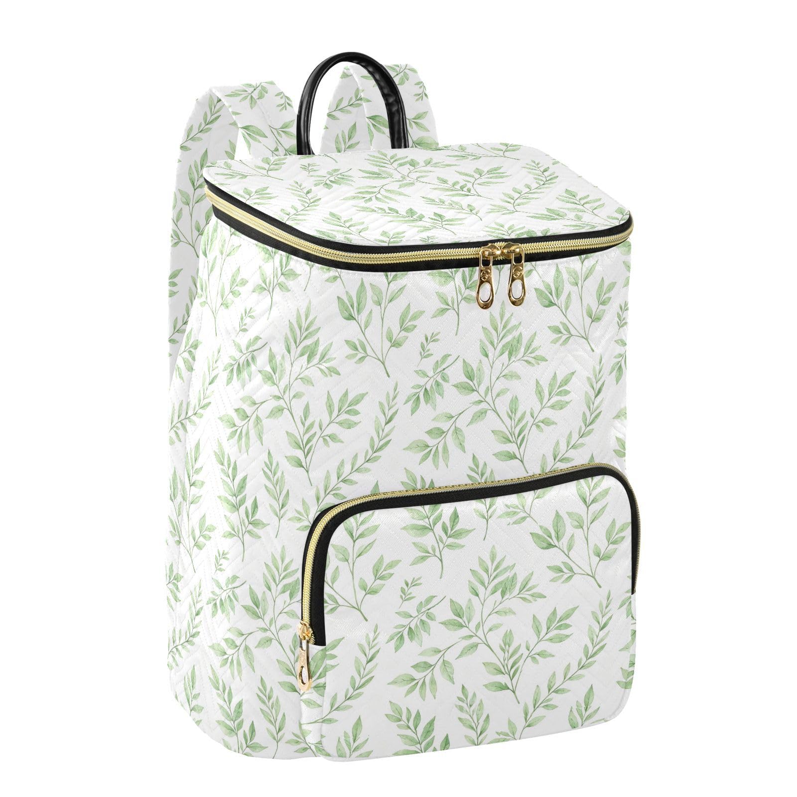 Zaino da 15L alla moda per le donne borsa versatile leggera | Resistente tessuto trapuntato trasformabile silhouette multi cerniera stoccaggio per le signore viaggio shopping sport