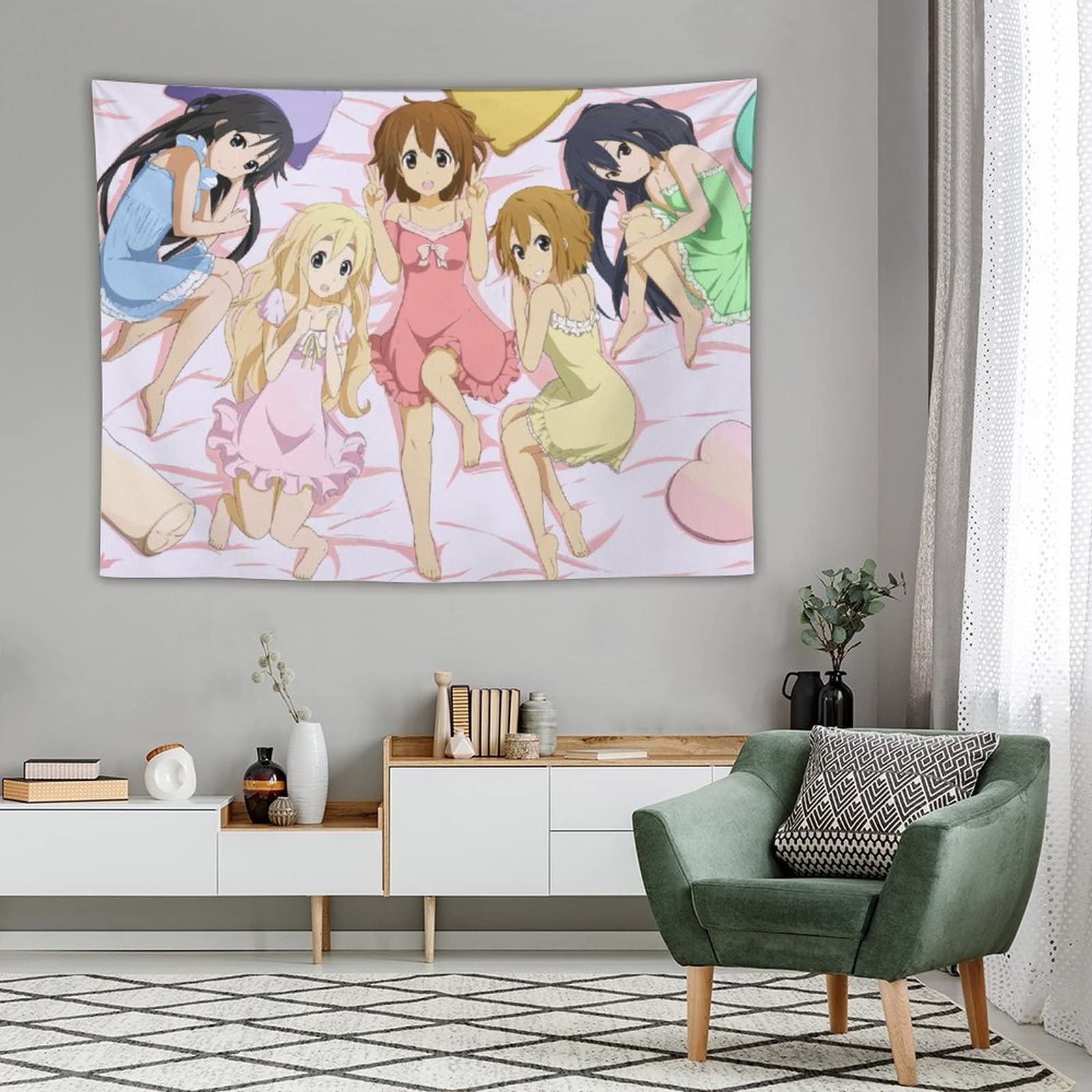 Amazon.co.jp: けいおん タペストリー アニメ タペストリー 壁掛け