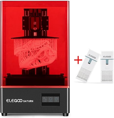 review LEGOO Saturn MSLA 3D Printer UV Photocuring LCD Resin 3D Printer and ELEGOO Mini Air Purifier with Activated Carbon Filter