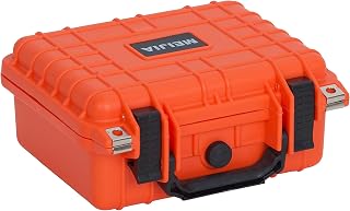 MEIJIA IP67 Waterproof Hard Case for Cameras Drones - Customizable Foam, 10.62x9.68x4.87in Portable Protective Case