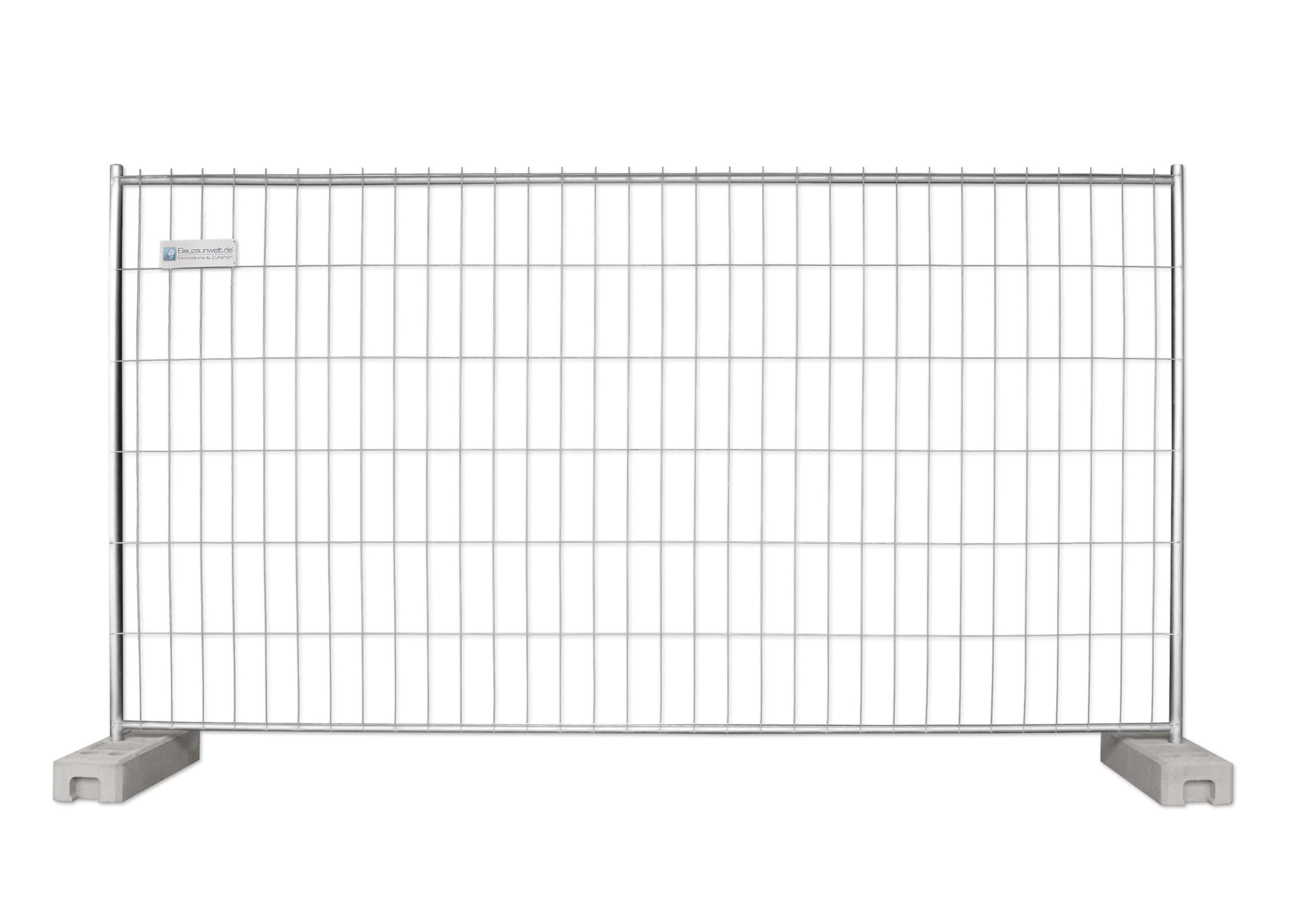 Bauzaun EUTOP 20er Set – verzinkt, 3,50 x 2,00 m – inkl. Betonfuß & Verbinder – mobiler Bauzaun für Baustellen, Absperrungen & Veranstaltungen – Lieferung inklusive