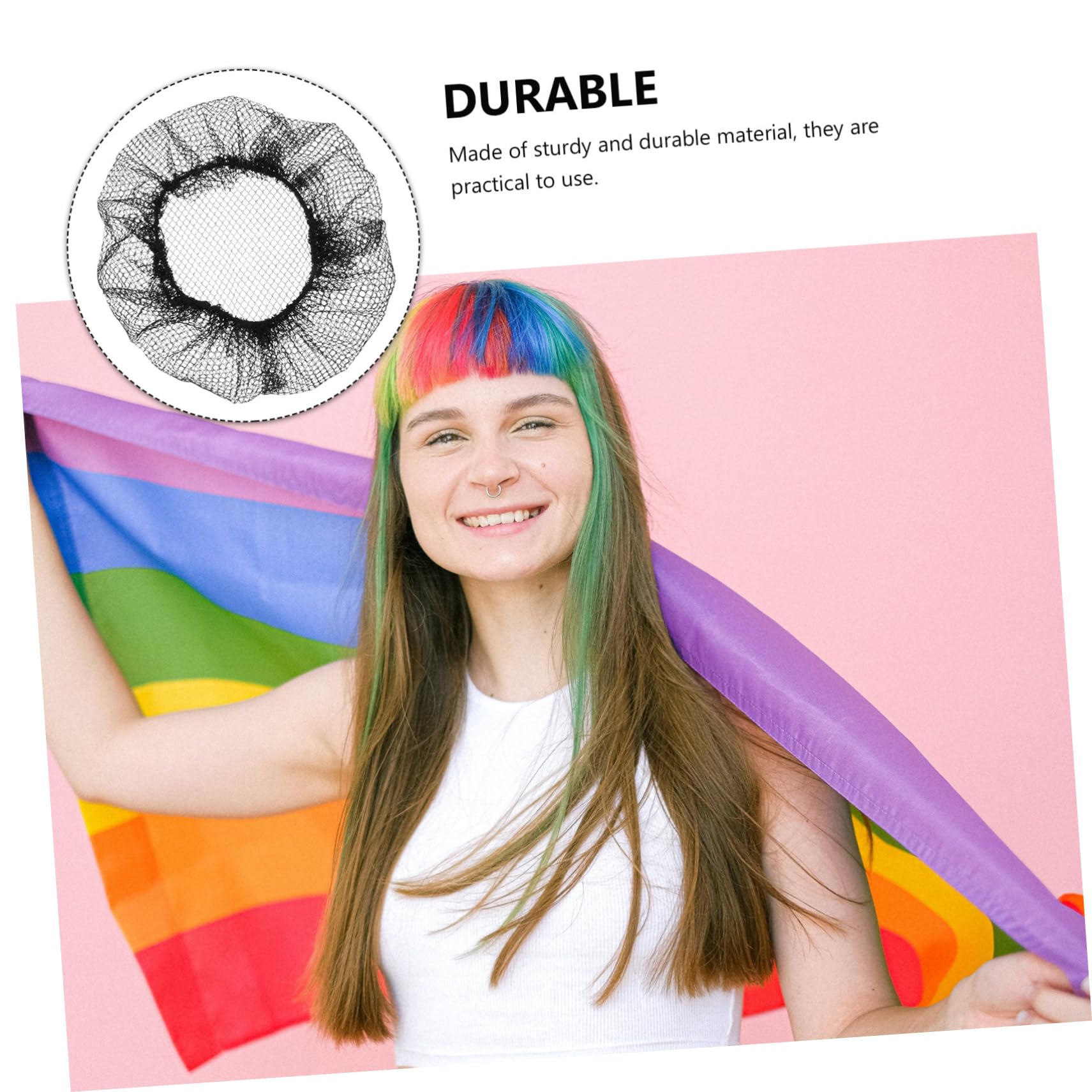 Healeved Hair Net Cap Stretchy Mesh Elastic Wig Cap for Long/short Hair Soft and Comfortable