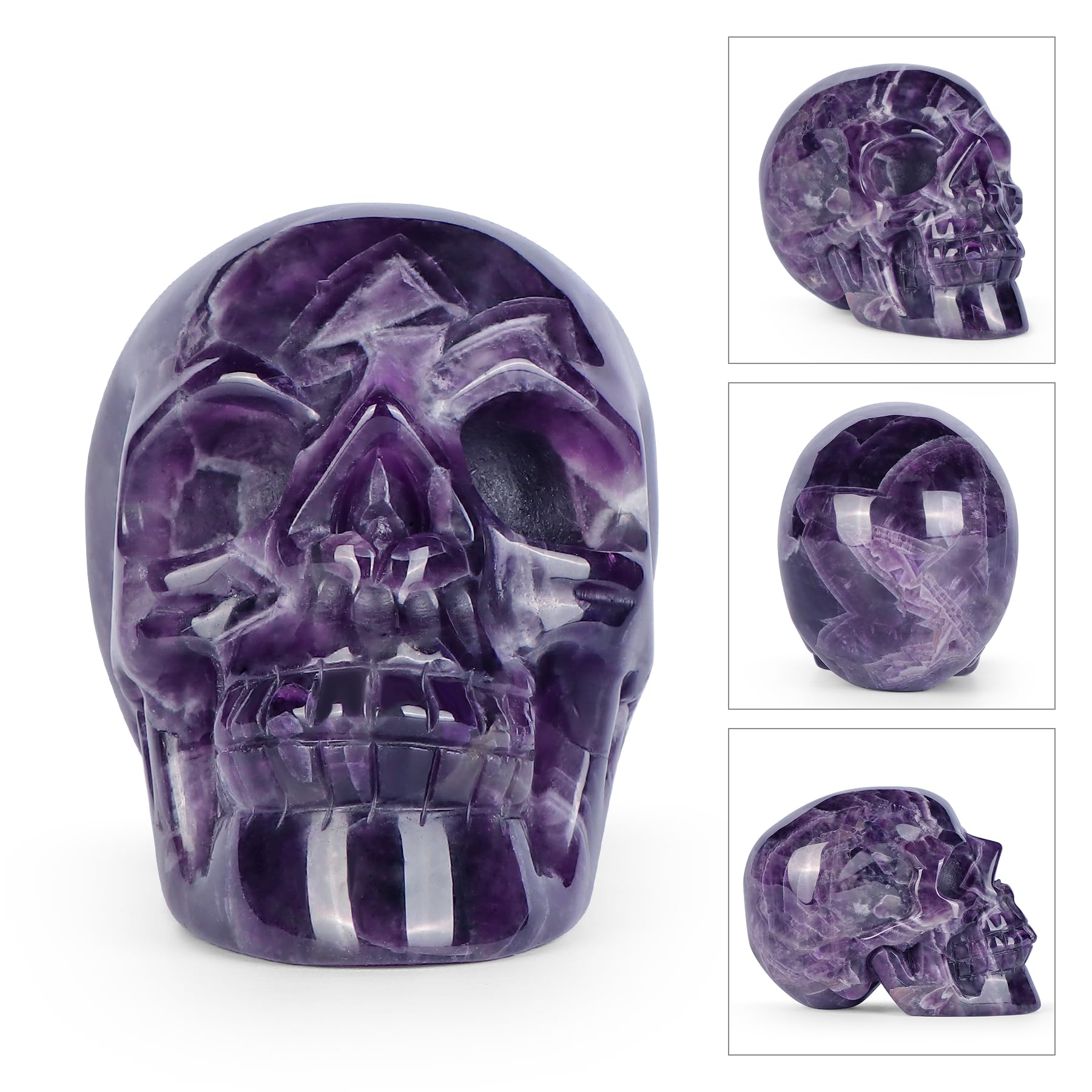 大きなアメジストスカル