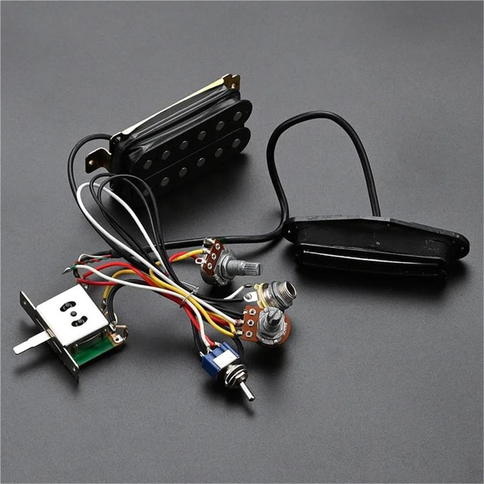 Faisceau De Guitare Pré Câblé Faisceau De Câbles Pour Guitare Pré Câblé Avec Deux Micros Hot Rail Facile À Installer