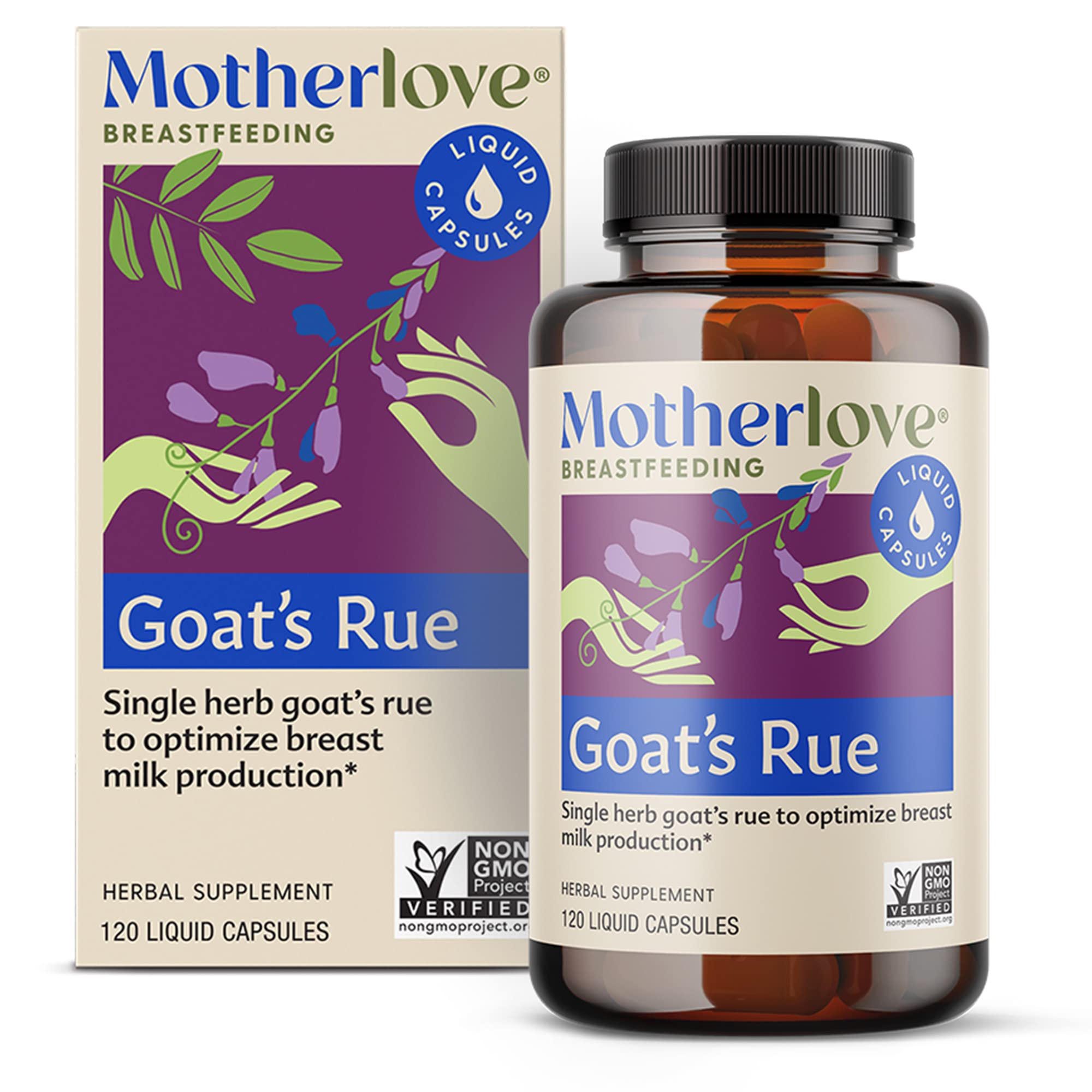 Amazon.com: Motherlove Goat's Rue (120 Liquid caps) Lactation Supplement  for Breast Tissue Development & Breast Milk Supply Optimization—Non-GMO,  Organic Herbs, Vegan, Kosher, Soy-Free : Health & Household