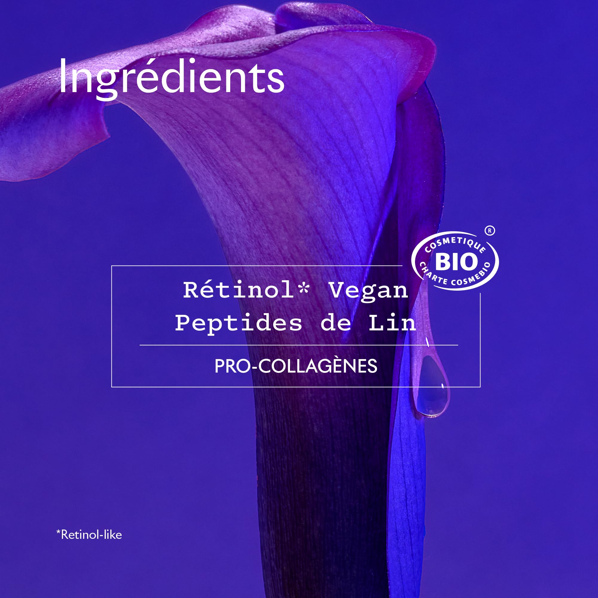 Sanoflore Merveilleuse Crème Liftante Anti-rides, Soin de Jour Anti-âge Certifié Bio, avec Rétinol Vegan et Peptides de Lin