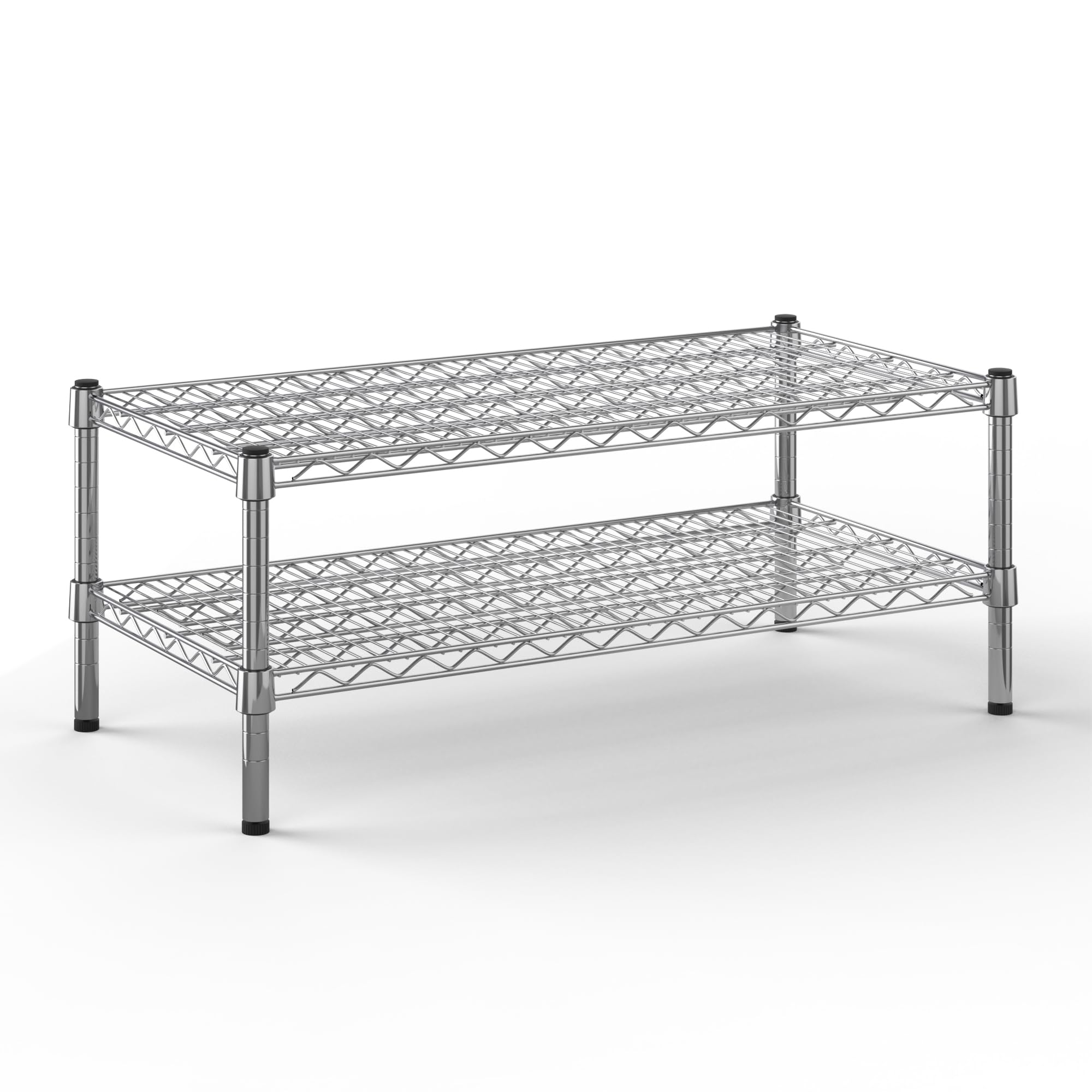 18" Deep x 36" Wide x 14" Height Wire Shelving Kit | 2-Tier | NSF Commercial Storage Rack Unit