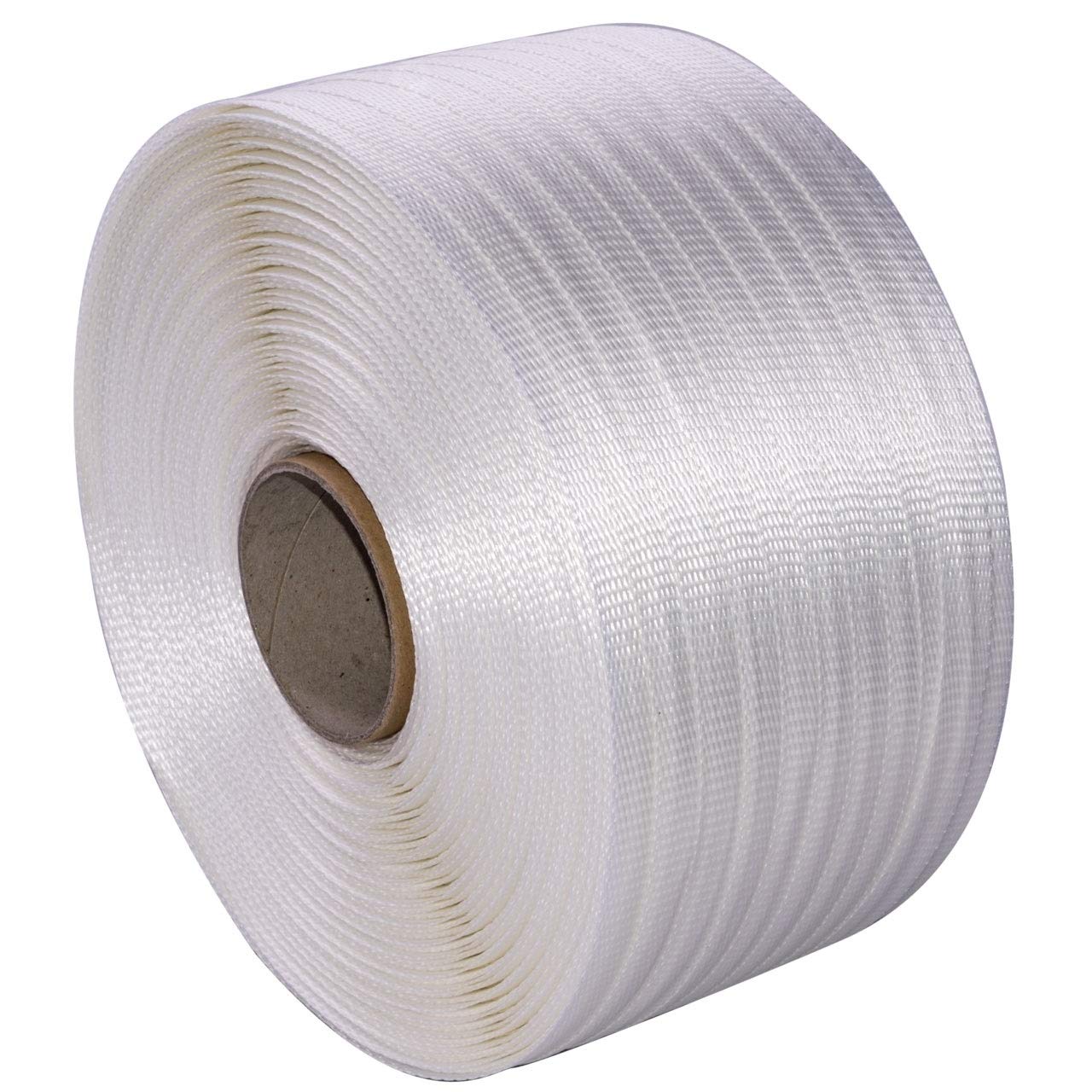 Produktbild von 2 Rollen Textil-Umreifungsband HD 19 Mm X 400 M – Polyester, 975 Kg Reißfestigkeit – Für Scharfkantige Güter