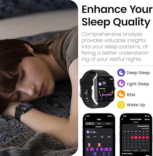 Miniatura 6 de TOZO S4 AcuFit One - Reloj inteligente con pantalla AMOLED de 1.78 pulgadas para hombres y mujeres, marcación de llamadas Bluetooth, rastreador de