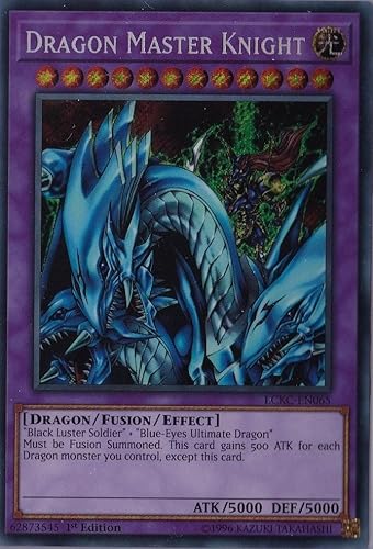 Yugioh Dragon Master Knight - LCKC-EN065 - Secret Rare - 1ª edición colección legendaria Kaiba Mega Pack