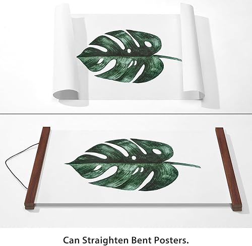 Miniatura 8 de Marco magnético, 14 pulgadas de ancho, nogal, imán fuerte, madera prémium, montaje rápido, marco de madera, de pared, carteles, volutas, fotos,