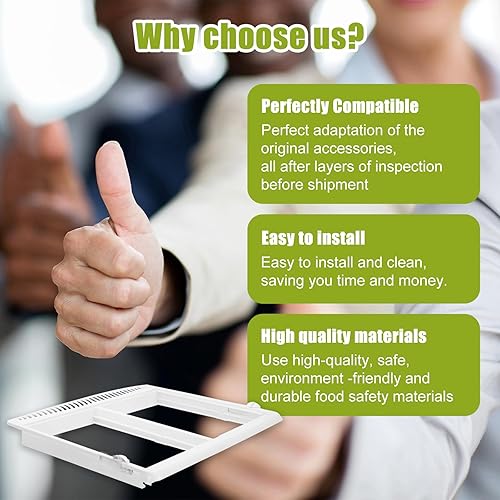 Miniatura 7 de 240364787 Marco de la cubierta del cajón del cajón del refrigerador de las piezas de repuesto de la unidad de la cubierta del cajón para el