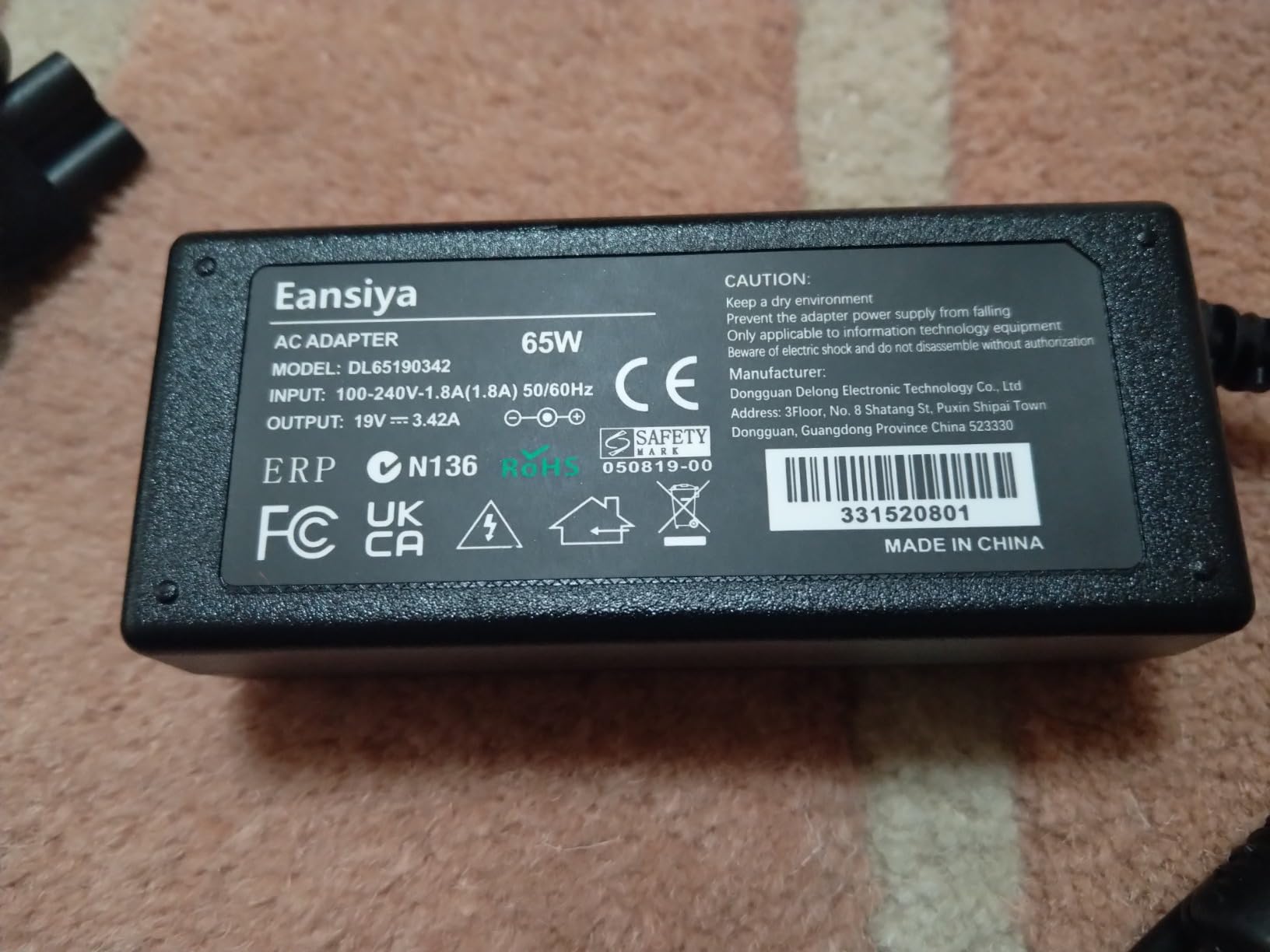 19V DC Adapter Asus Monitor Power Cable for Asus MX279H VX239H VX279H