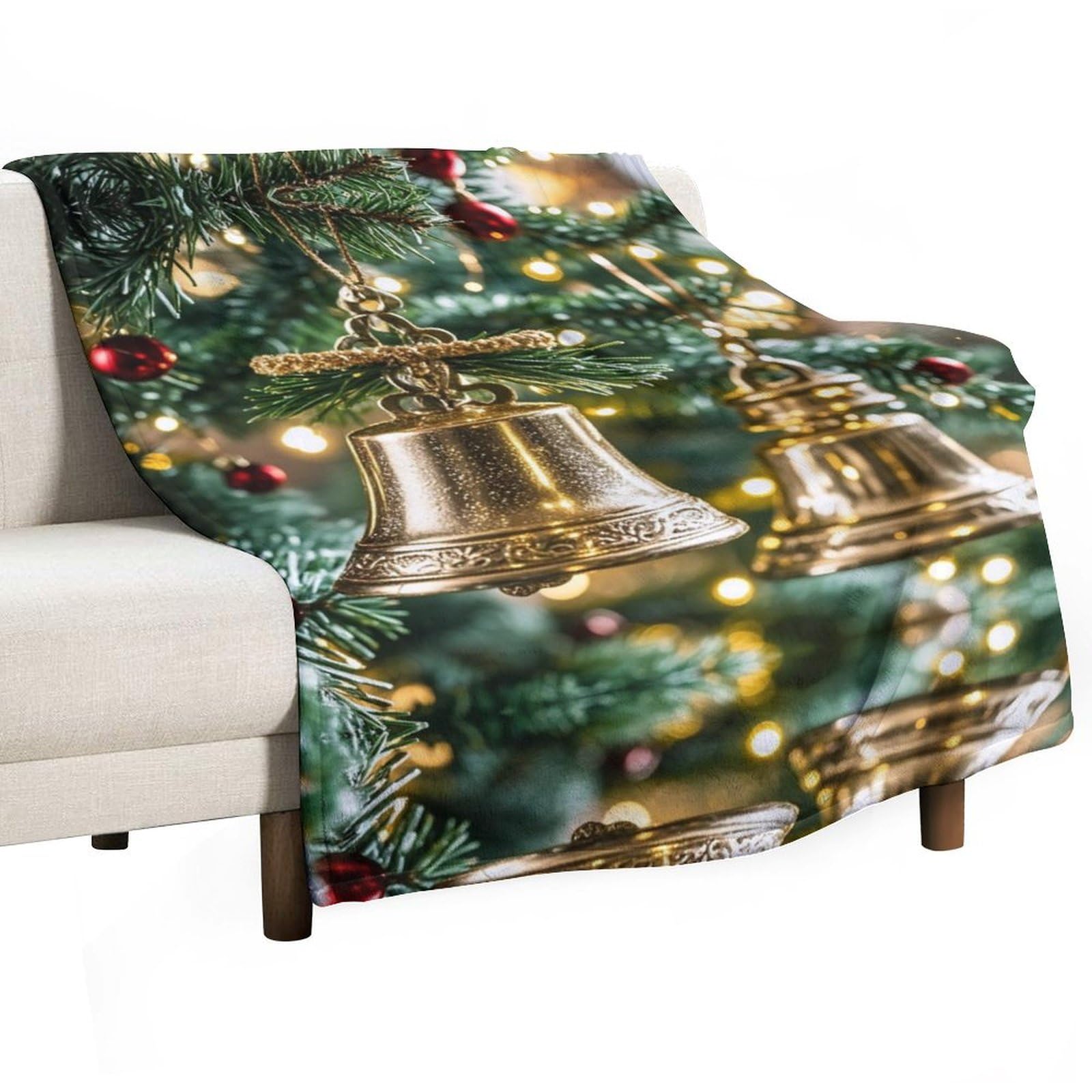 Couverture de Noël flanelle super douce contre le froid du canapé