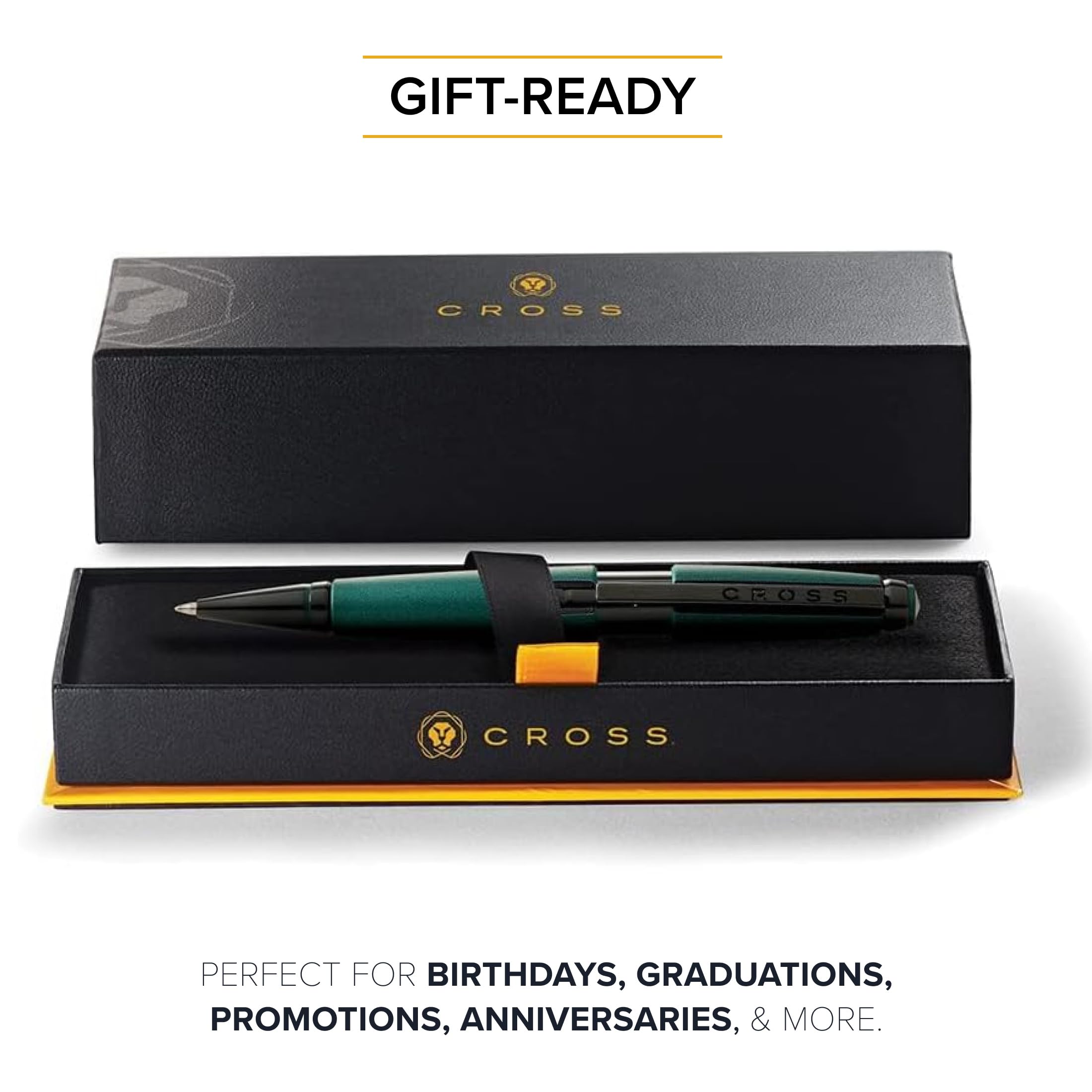 Cross Edge Matte Green Lacquer Gel Rollerball Pen - Refillable