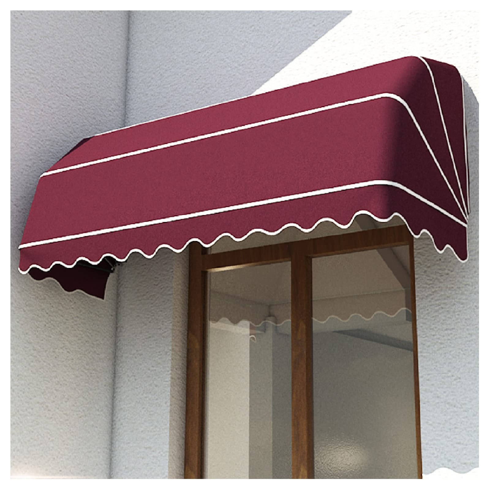 trapez markise Outdoor French Curved Retractable Manual Sunshade Shelter for Villa Balcony Red Canopy for Doors and Windows Gewicht:50g Puky LS-Pro 18 pink Lineman Gifts & Gadgets