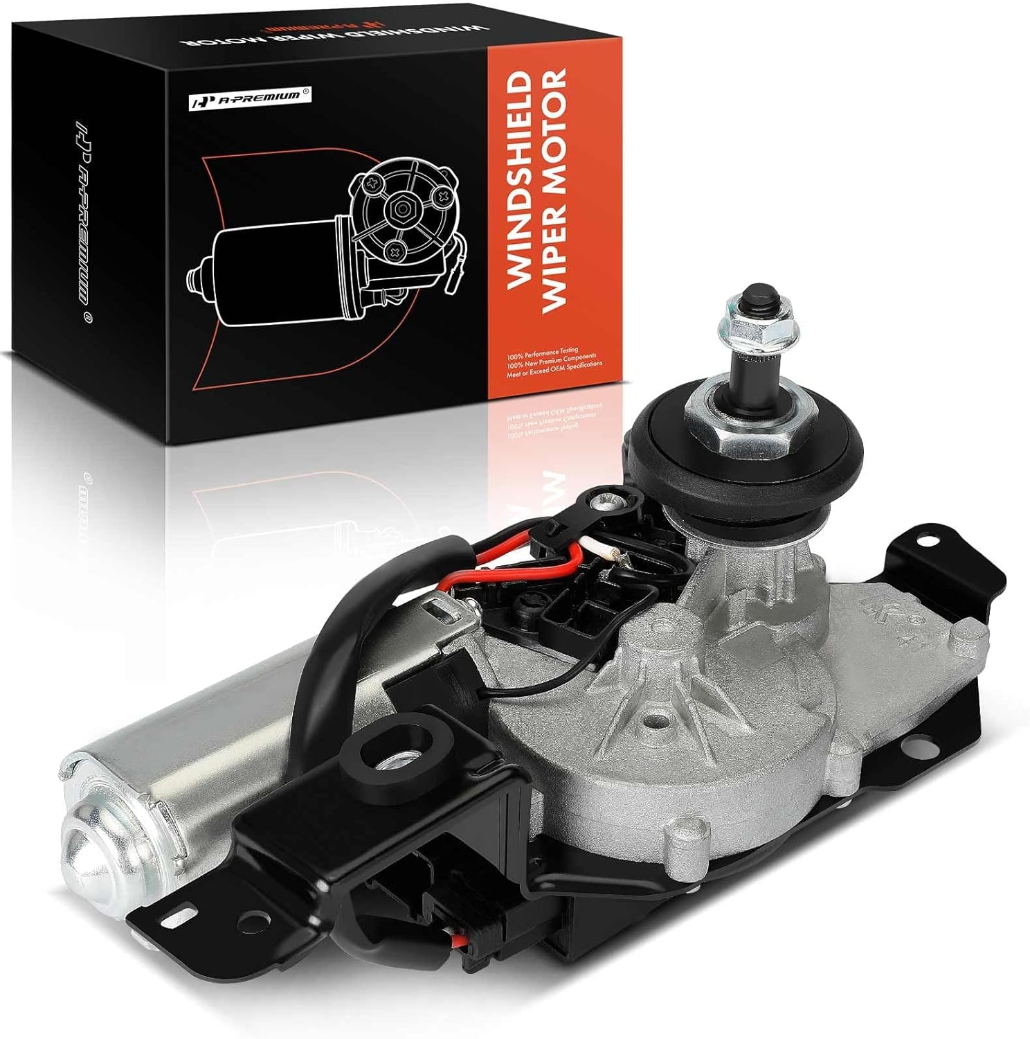 A-Premium Rear Windshield Wiper Motor Compatible with Ford Explorer 2006-2010 & Mercury Mountaineer 2006-2010, Sport Utility, 4.0L 4.6L, 8-Pin, Replace# 7L2Z17508AA