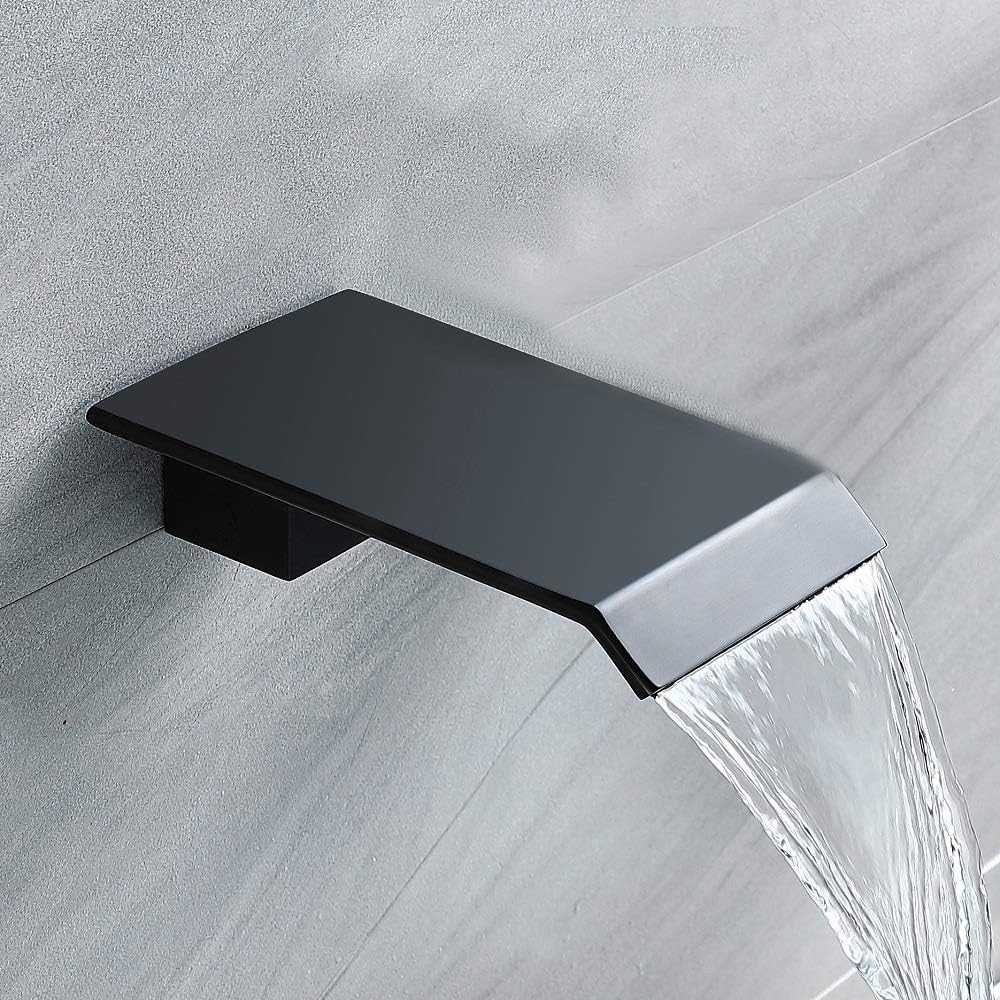 Flаѕh Dеаlѕ - 50% оƒƒ Shower System Matte Black Wall Mount Bathroom Shower Fixtures with 8 inch Rain Shower Head and Waterfall Tub Spout Bathtub Faucet Bеѕt Cуbеr Dеаlѕ 🔥 Shower System Matte Black Wall Mount Bathroom Shower Fixtures with 8 inch Rain Shower Head and Waterfall Tub Spout Bathtub Faucet