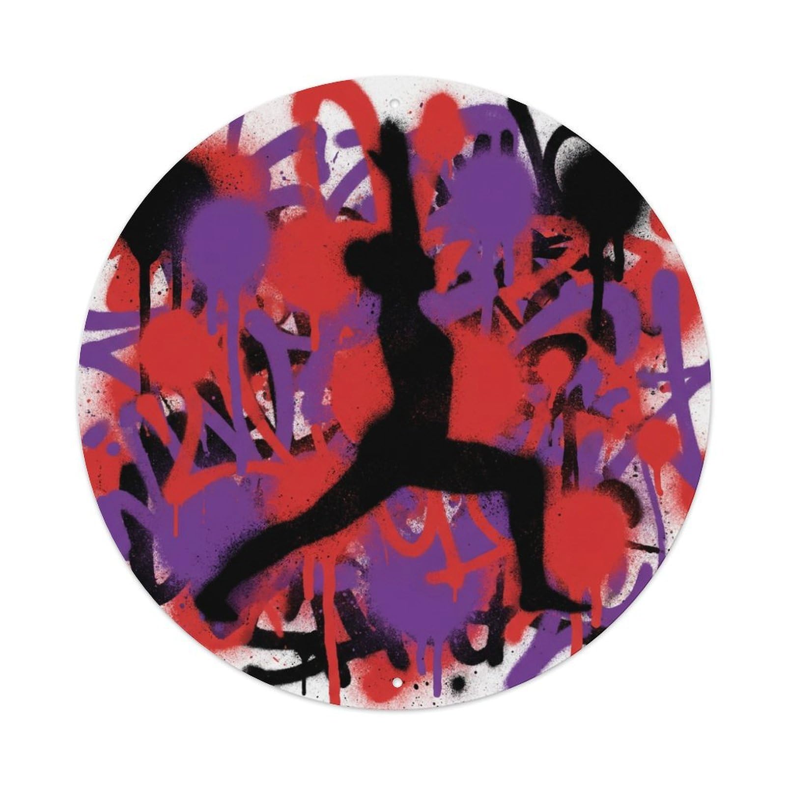 Fyrn Style Metal Tin Sign Gym Fitness Workout Motivation Exercise Warrior Pose
